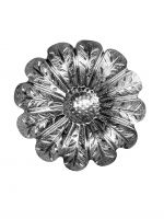 Silver Simple Sunflower Concho with Screw