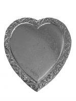 Silver Heart concho with screw
