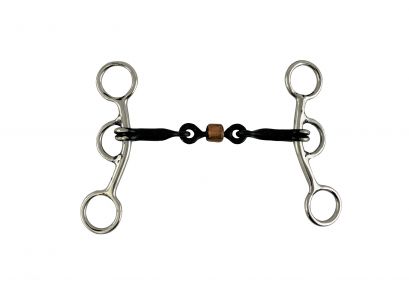 Showman stainless steel JR Cowhorse bit with a center dog bone