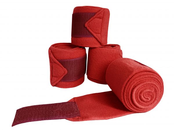 Pony fleece polo wrap. Measures 3.5" wide and 72" long. Has 2" Velcro closures. Sold in set of four #4
