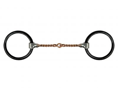 Showman Weighted loose ring copper wire mouth bit