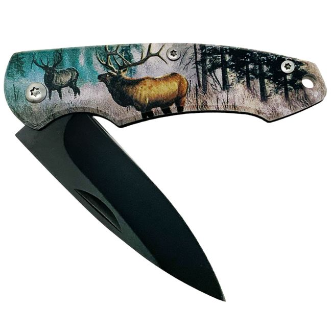 Forest King Drop Point Stainless Steel Folding Knife