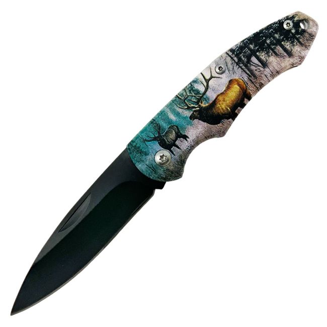 Forest King Drop Point Stainless Steel Folding Knife #3