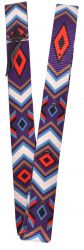 Showman Nylon Tie Strap with purple diamond design