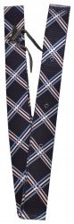 Showman Nylon Tie Strap with navy plaid design