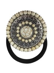 Western Style Concho Stone Hair Tie