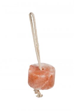 2.2LB 100% All Natural Himalayan Rock Salt with 36" hanging rope. Packaged 20 in a case