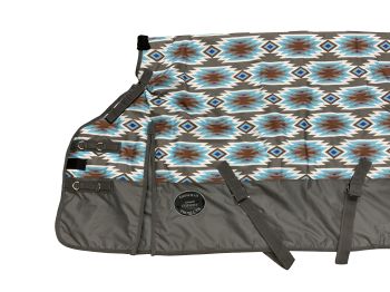 Showman Southwest Print 1200D Waterproof and Breathable Turnout Blanket - PONY&#47;YEARLING 48"- 54" #2