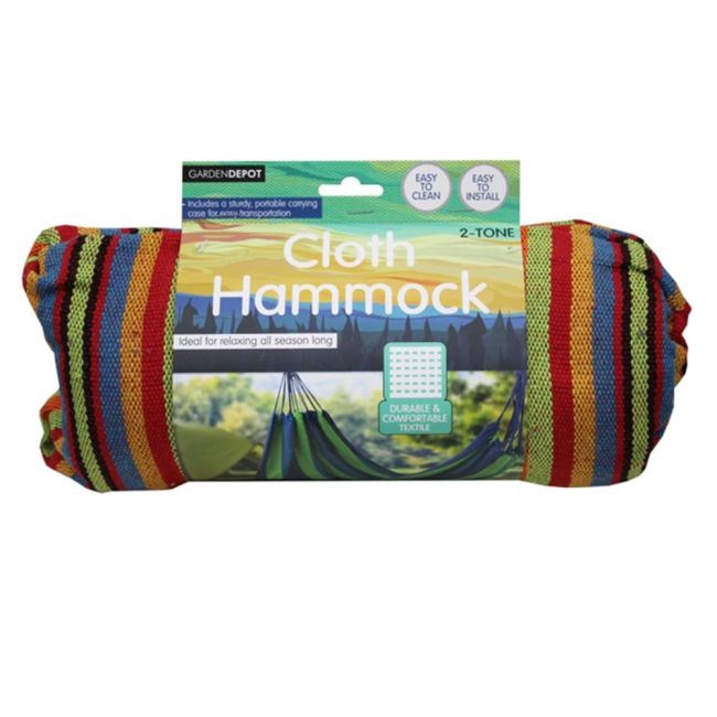 31" x 80" Portable Stripe Cloth Travel Hammock #3