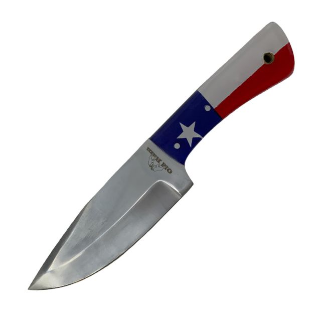 Old Ram Handmade Texas Flag Hunting Knife #2