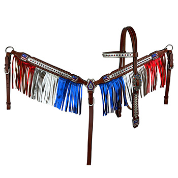 Fringe Headstall and Breast collar Sets