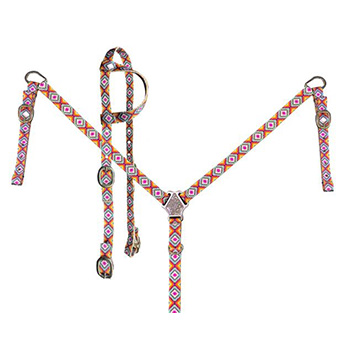 Nylon Headstall and Breast Collar Sets