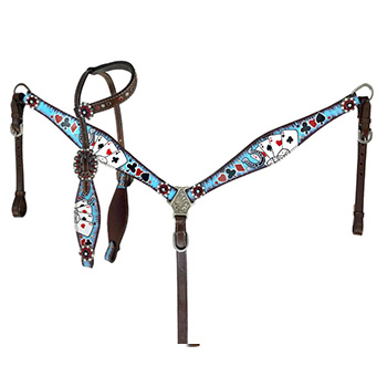 Painted Headstall and Breast Collar Sets
