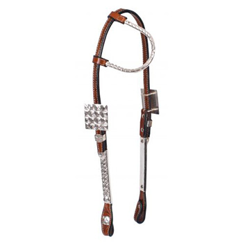 Rhinestone & Silver Headstalls