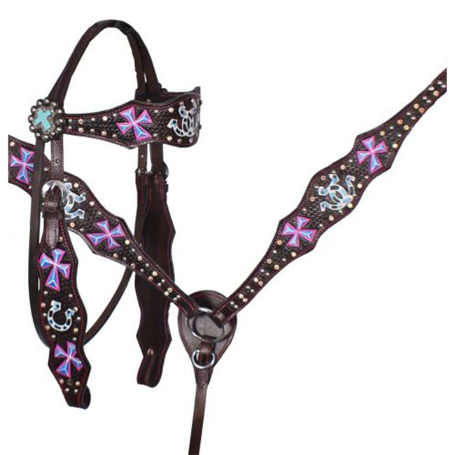 Double T Cowgirl Charm Youth Barrel Style Saddle Set - 12 Inch #2