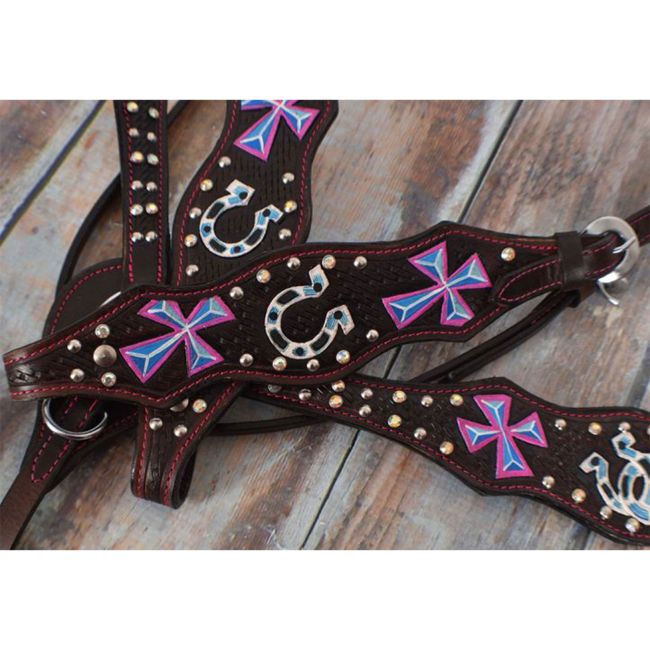 Double T Cowgirl Charm Youth Barrel Style Saddle Set - 12 Inch #6
