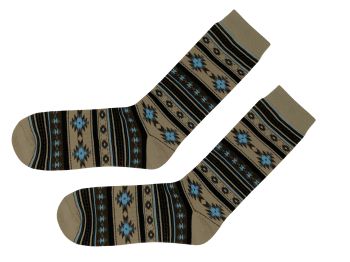 Nu Trendz Polyester Aztec Print Socks, Men Shoe Size 9-13 #4