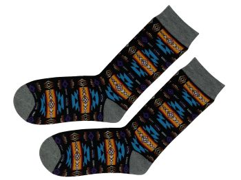 Nu Trendz Polyester Aztec Print Socks, Ladies Size 5-10- One size fits most #2