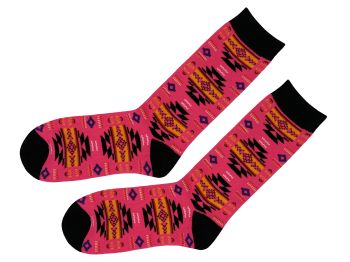 Nu Trendz Polyester Aztec Print Socks, Ladies Size 5-10- One size fits most #4