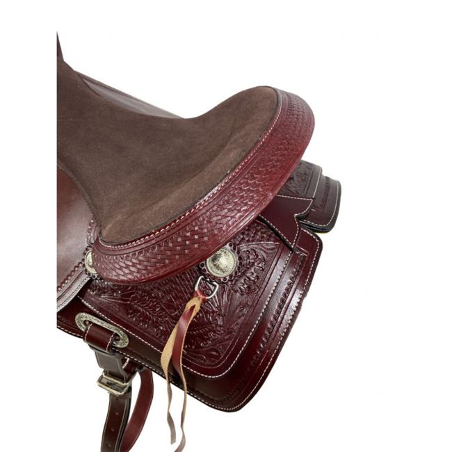 Double T Redwood Pleasure Style Saddle - 16, 17 Inch #2
