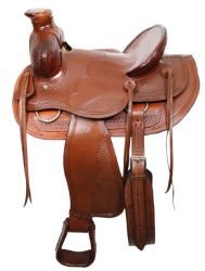 16" Buffalo Bear trap wade style ranch saddle