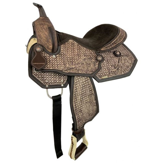 Desert Desperado Pleasure Style Saddle Set - 16 Inch #2