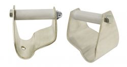 Showman 2.5" Polished aluminum stirrup correctors. Sold in pairs