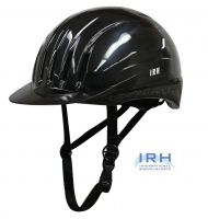 Black EQUI-LITE Riding Helmet with Dial Fit System, by International Riding Helmets