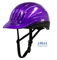 Purple EQUI-LITE Riding Helmet with Dial Fit System, by International Riding Helmets