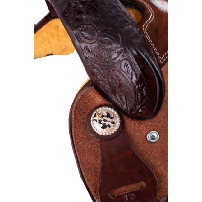 Buffalo Saddlery Rodeo Belle Youth Barrel Style Saddle - 13 Inch #3