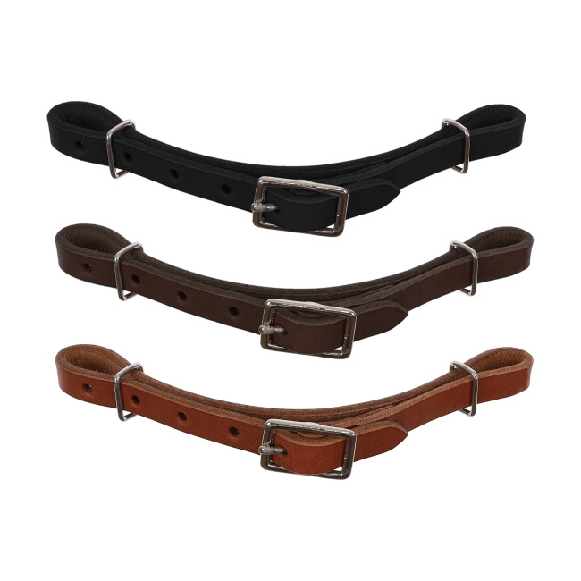 Showman Oiled Leather Curb Strap