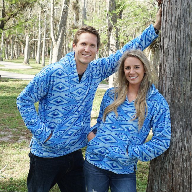 Blue Diamond Mesa Flannel Fleece Pullover #3
