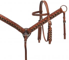 Showman "Ammo Belt" Headstall and breast collar set