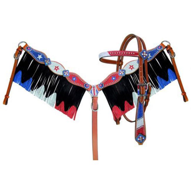 Showman Red, Silver, and Blue Glitter HS/BC Set