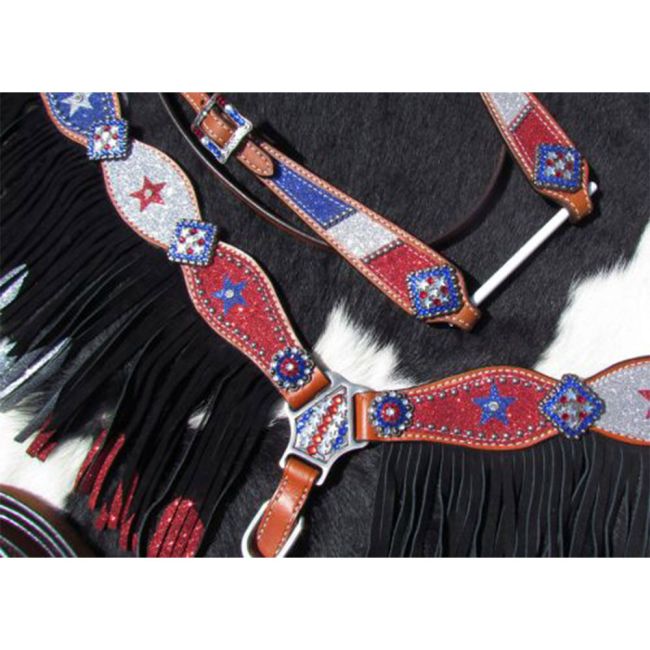 Showman Red, Silver, and Blue Glitter HS/BC Set #3