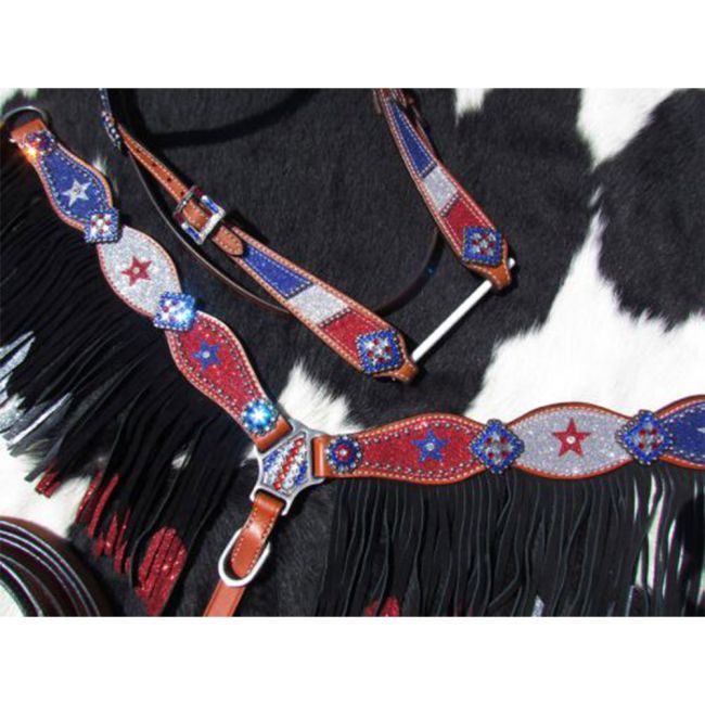 Showman Red, Silver, and Blue Glitter HS/BC Set #4