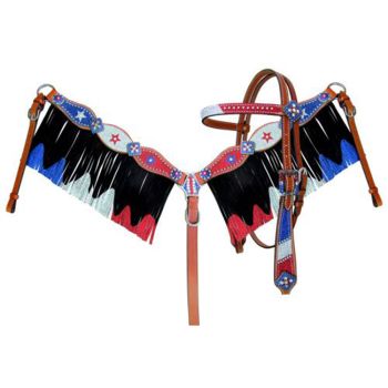 Showman Red, Silver, and Blue Glitter HS/BC Set