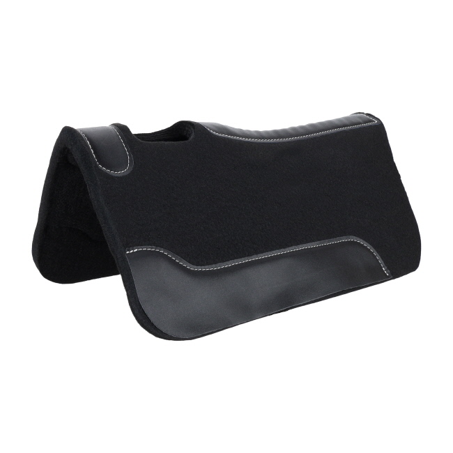 24" x 24" Black Contoured Felt Saddle Pad #2
