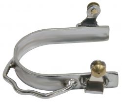 Showman Ladies size nickel plated bumper spurs