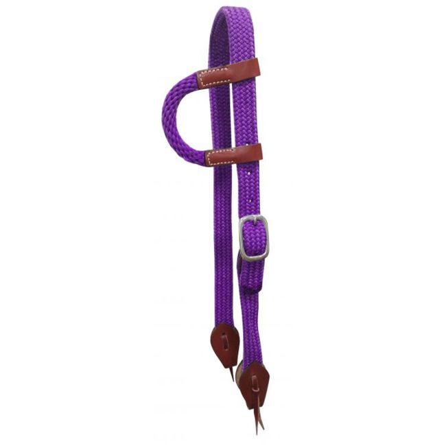 Showman Nylon One Ear Headstall with Leather Accents #3