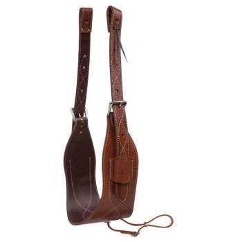 Showman 7" Argentina Cow Leather Contoured Back Cinch