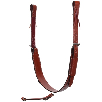 Showman Basketweave Leather Backrigging - 3"