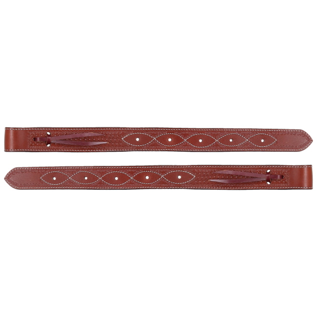 Showman Basketweave Leather Backrigging - 3" #3