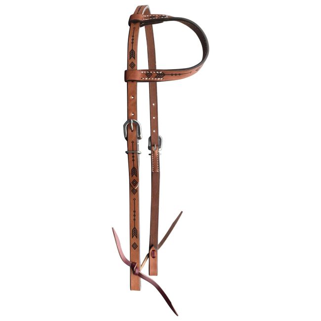 Showman Desert Trail Argentina Leather One Ear Headstall