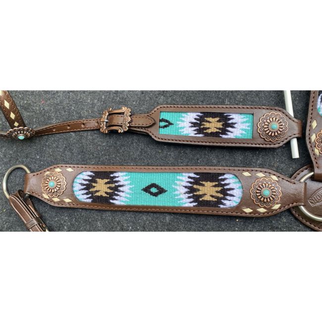 Showman Windsong Mesa One Ear Headstall and Breastcollar Set #4