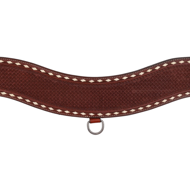 Showman Snowflake Tooled Tripping Collar with White Buckstitch #2