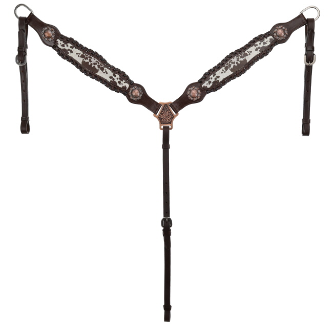 Showman Rangehide Browband Headstall and Breastcollar Set #3