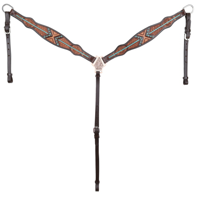 Showman Arrow Ridge One Ear Headstall and Breastcollar Set #3