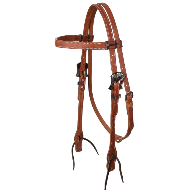 Showman Canyon Flower Browband Headstall