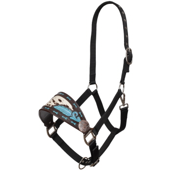 Showman Painted Quill Bronc Halter